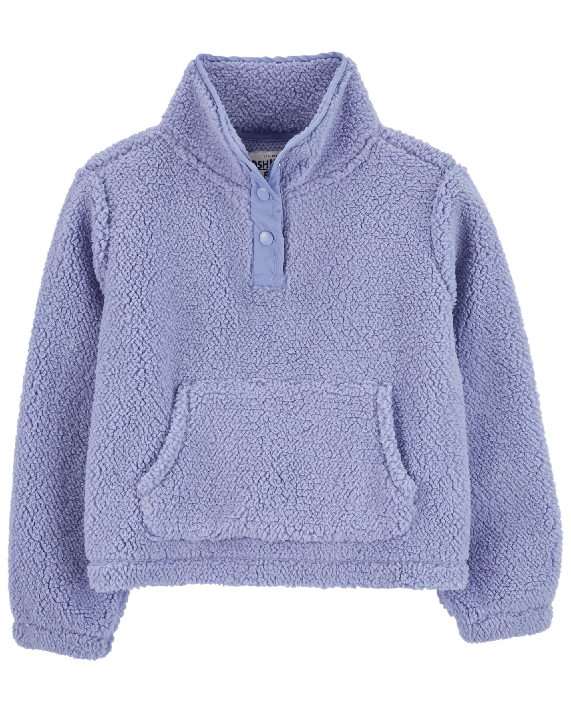 Girls sherpa pullover shop